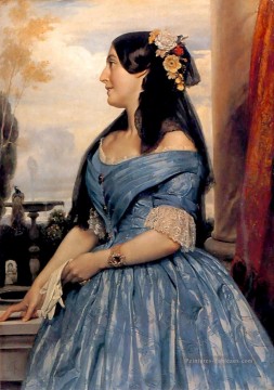  Frederic Peintre - Portrait d’une dame académisme Frederic Leighton